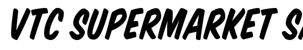 VTC Supermarket Sale font preview