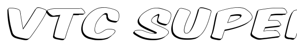 VTC Supermarket Sale font preview