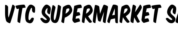 VTC Supermarket Sale font preview