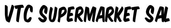 VTC Supermarket Sale font preview