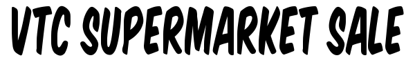 VTC Supermarket Sale font preview