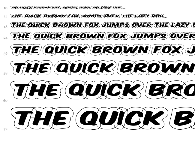 VTC Supermarket Sale font waterfall