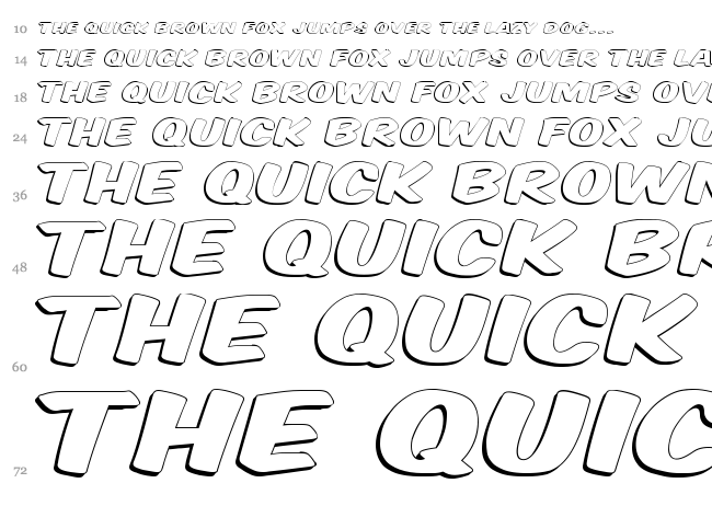VTC Supermarket Sale font waterfall