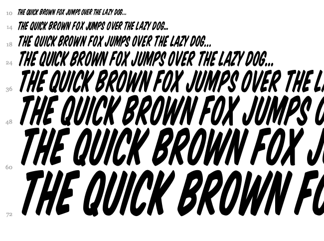 VTC Supermarket Sale font waterfall