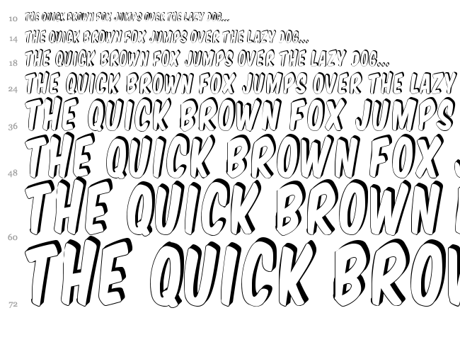 VTC Supermarket Sale font waterfall