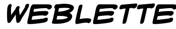 WebLetterer BB font preview