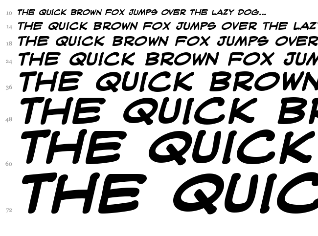 WebLetterer BB font waterfall