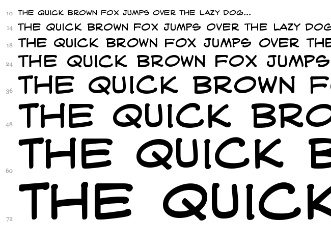 WebLetterer BB font waterfall