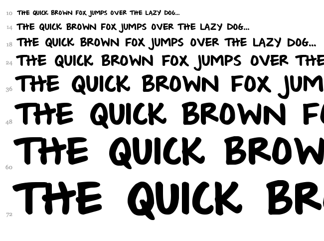 Wishlist 2009 font waterfall