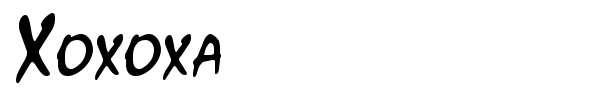 Xoxoxa font