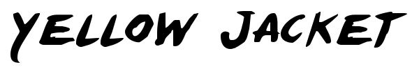 Yellow Jacket font preview