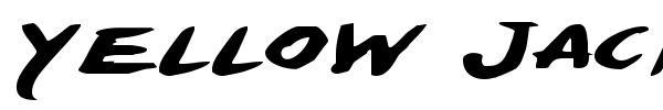 Yellow Jacket font preview