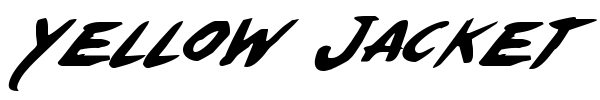 Yellow Jacket font preview