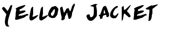 Yellow Jacket font preview