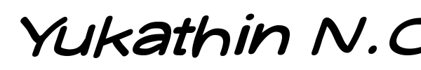 Yukathin N.Conte Smile font preview