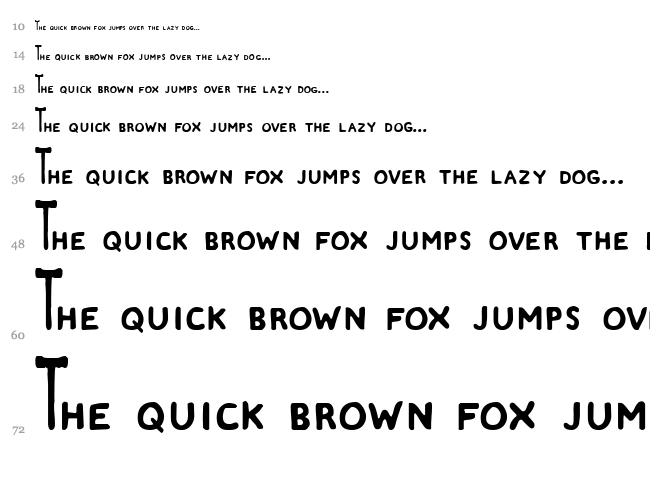Zamboni Joe font waterfall