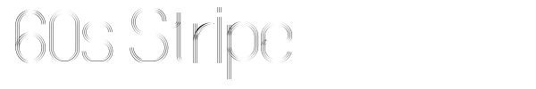 60s Stripe font