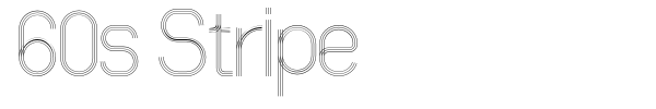 60s Stripe font preview