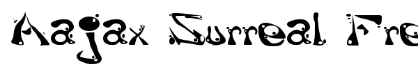 Aajax Surreal Freak font
