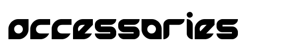Accessories font
