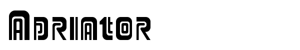 Adriator font