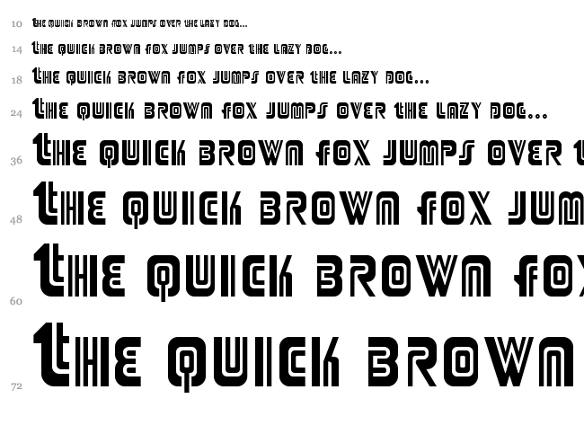 Adriator font waterfall