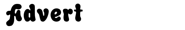 Advert font