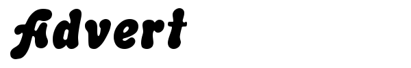 Advert font preview