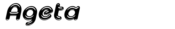 Ageta font