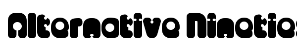 Alternative Nineties font