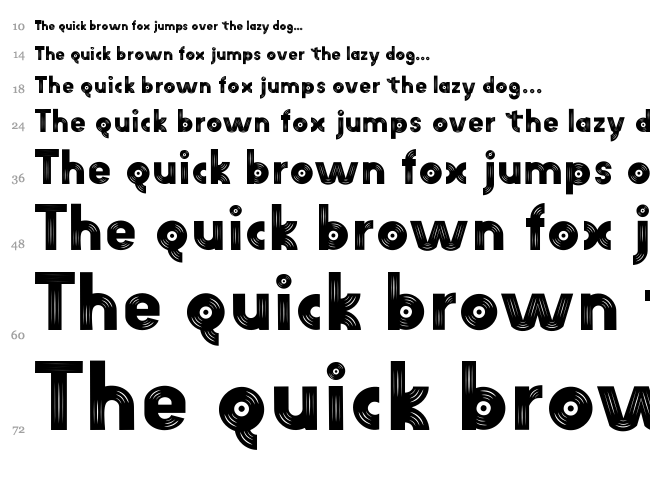 Am Vinyl font waterfall