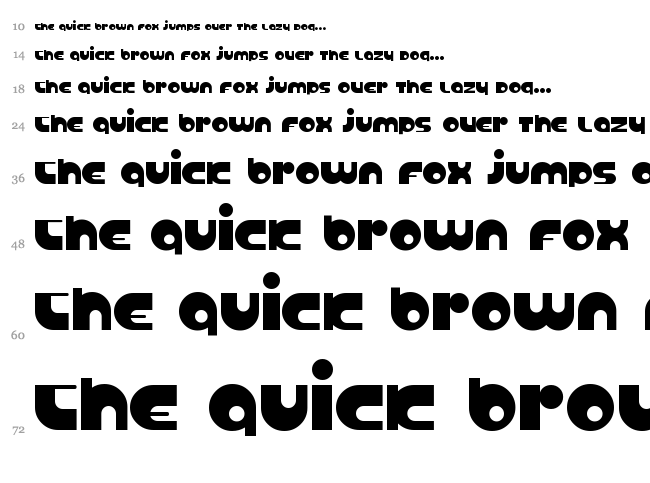 Anabolic Spheroid font waterfall