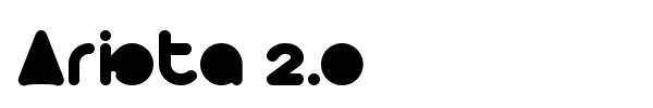 Arista 2.0 font preview