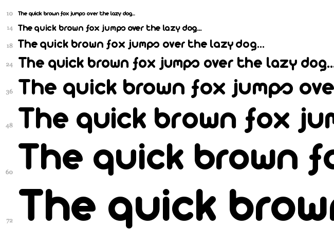 Arista 2.0 font waterfall