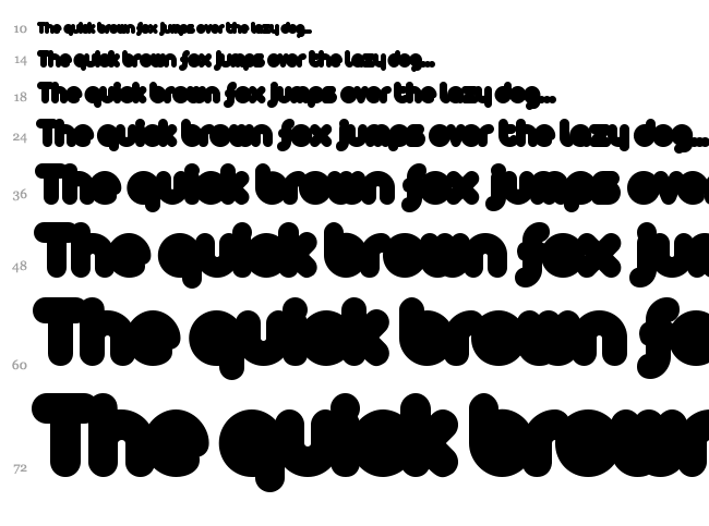 Arista 2.0 font waterfall