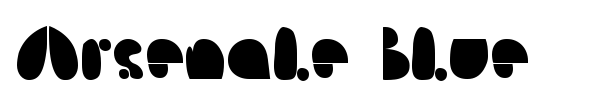 Arsenale Blue font