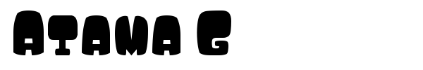 Atama G font