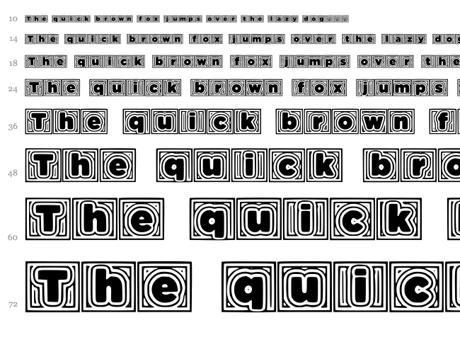 Batmans Trip font waterfall