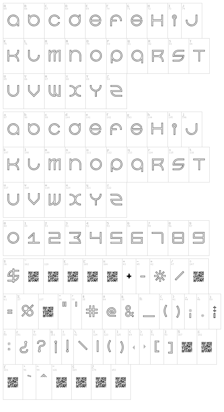 Beast Mode Suite font map