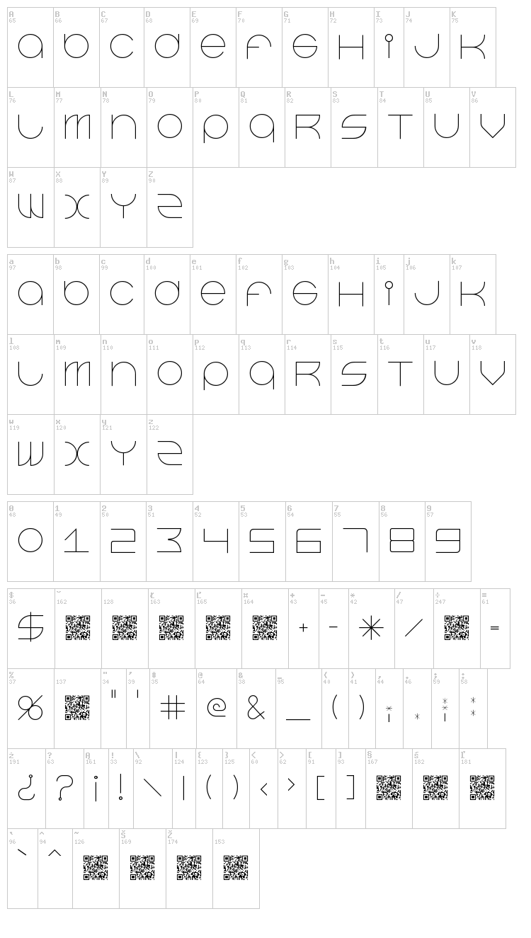 Beast Mode Suite font map