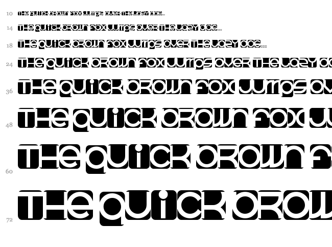 Beast Mode Suite font waterfall