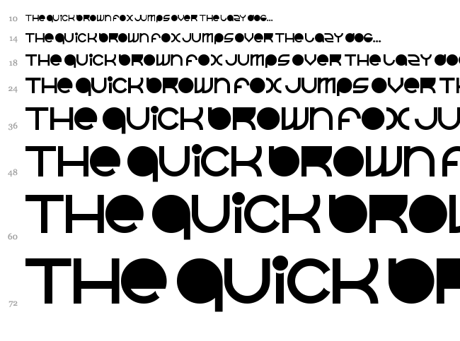 Beast Mode Suite font waterfall