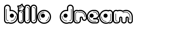 Billo Dream font