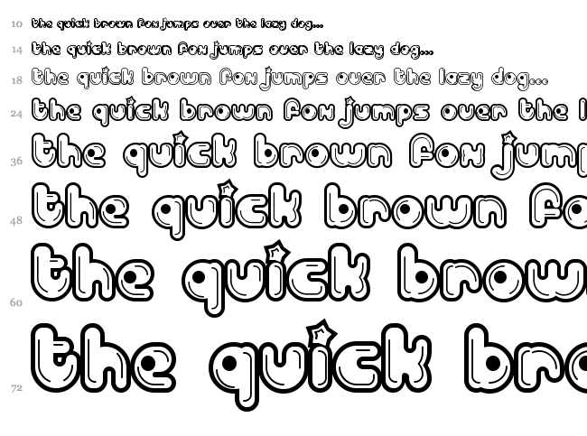 Billo Dream font waterfall