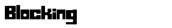 Blocking font
