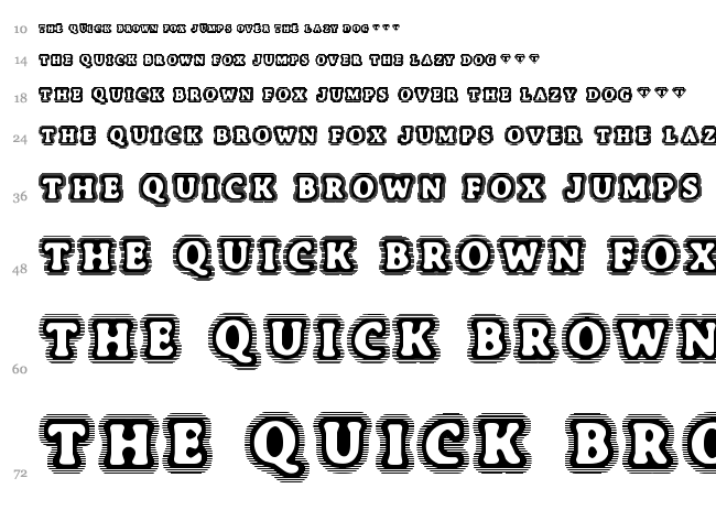 Bone Hymie font waterfall