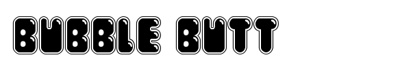 Bubble Butt font preview
