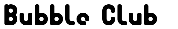 Bubble Club font