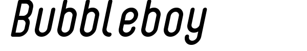 Bubbleboy font