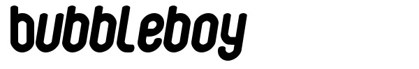 Bubbleboy font preview
